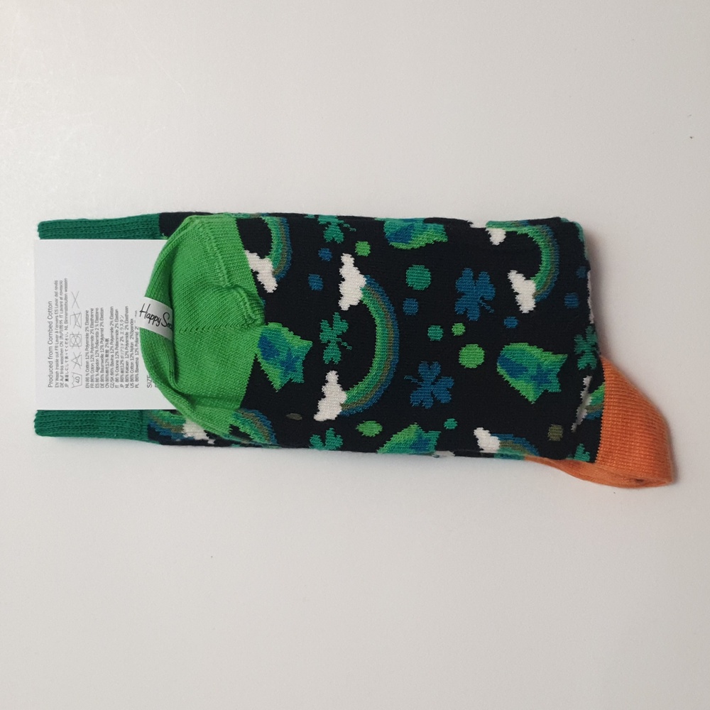Happy Socks Women Socks EU 36-40, US 5.5 - 9.5 Brand New Combed Cotton #22 - Picture 3 of 4